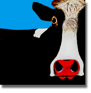 Cow - Teal Cow - Teal